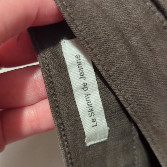 Olive green distressed skinny jeans - Picture 4 of 10